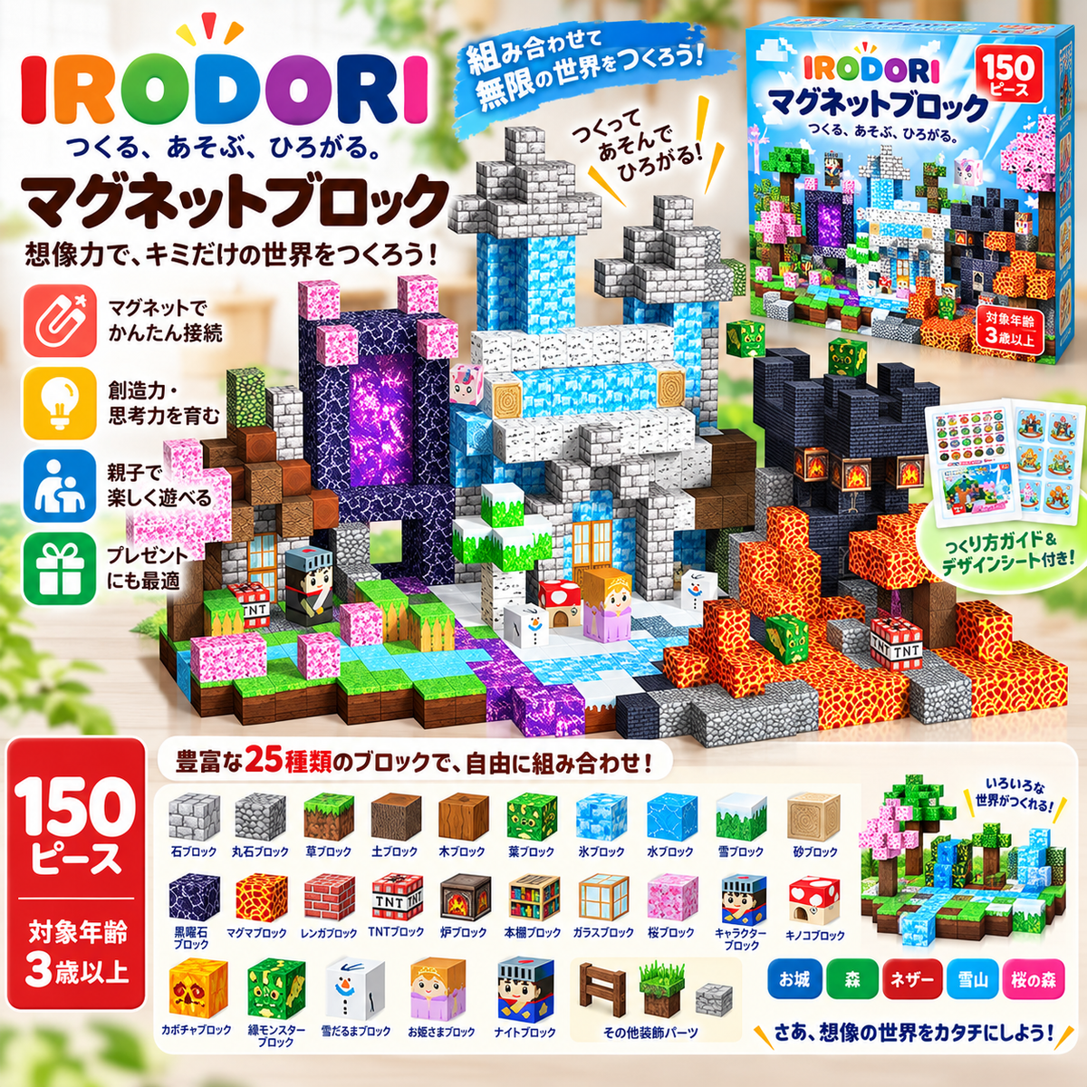 IRODORI マグネットブロック